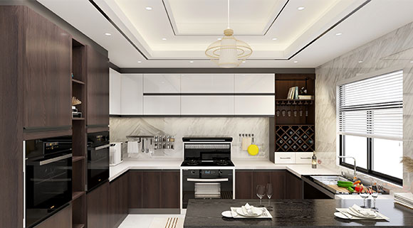 開放式廚房必備十大品牌科恩蒸烤消一體變頻大吸力集成灶，給力！