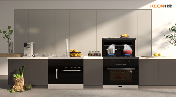 科恩A2蒸烤一體集成灶，一平方米的空間魔法！